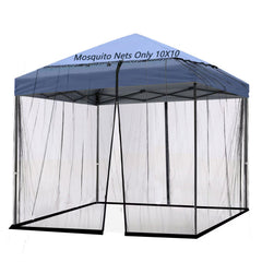 Tiimmgaal front view showing full 10x10 canopy net protecting space
