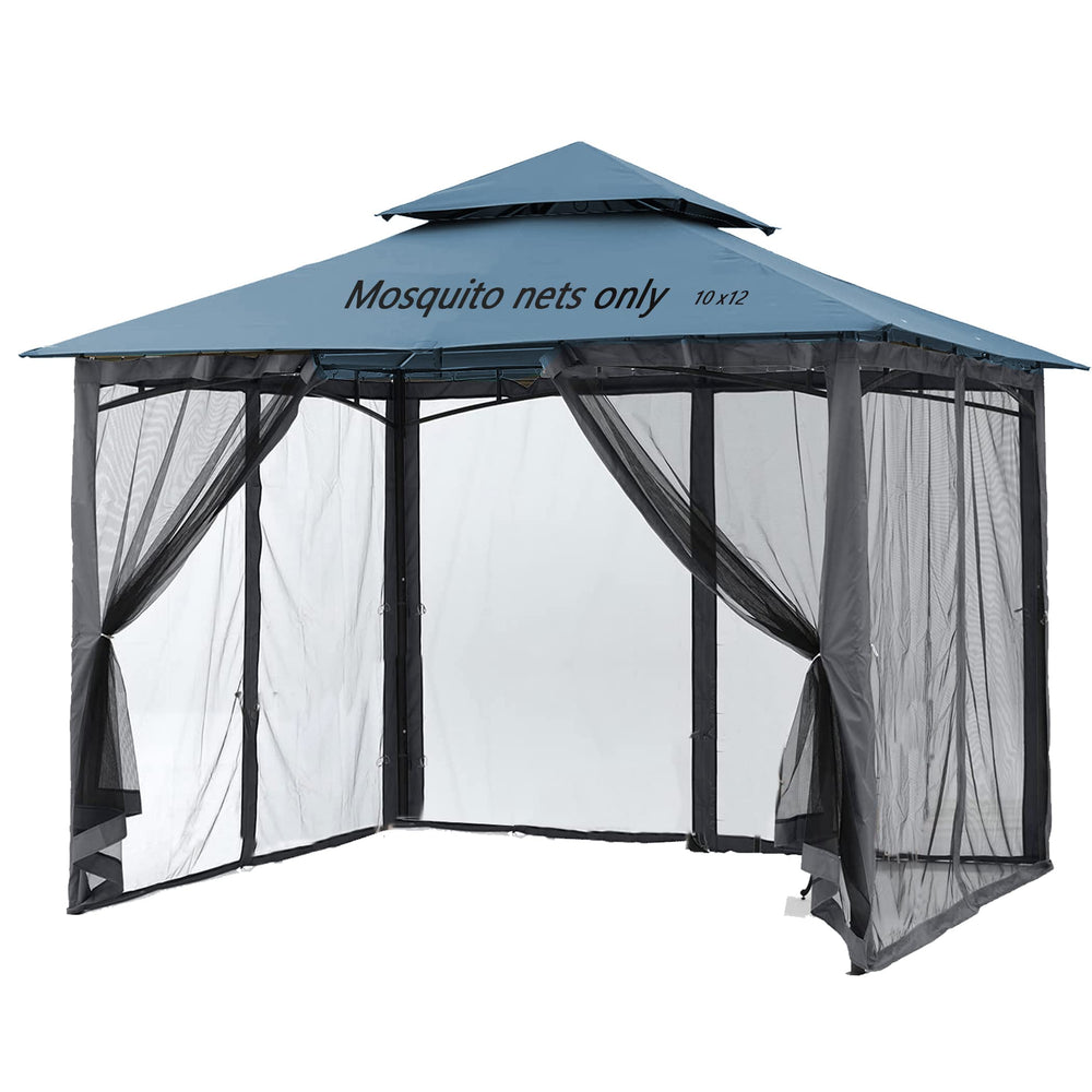 Tiimmgaal front view full gazebo net showing complete insect barrier benefit