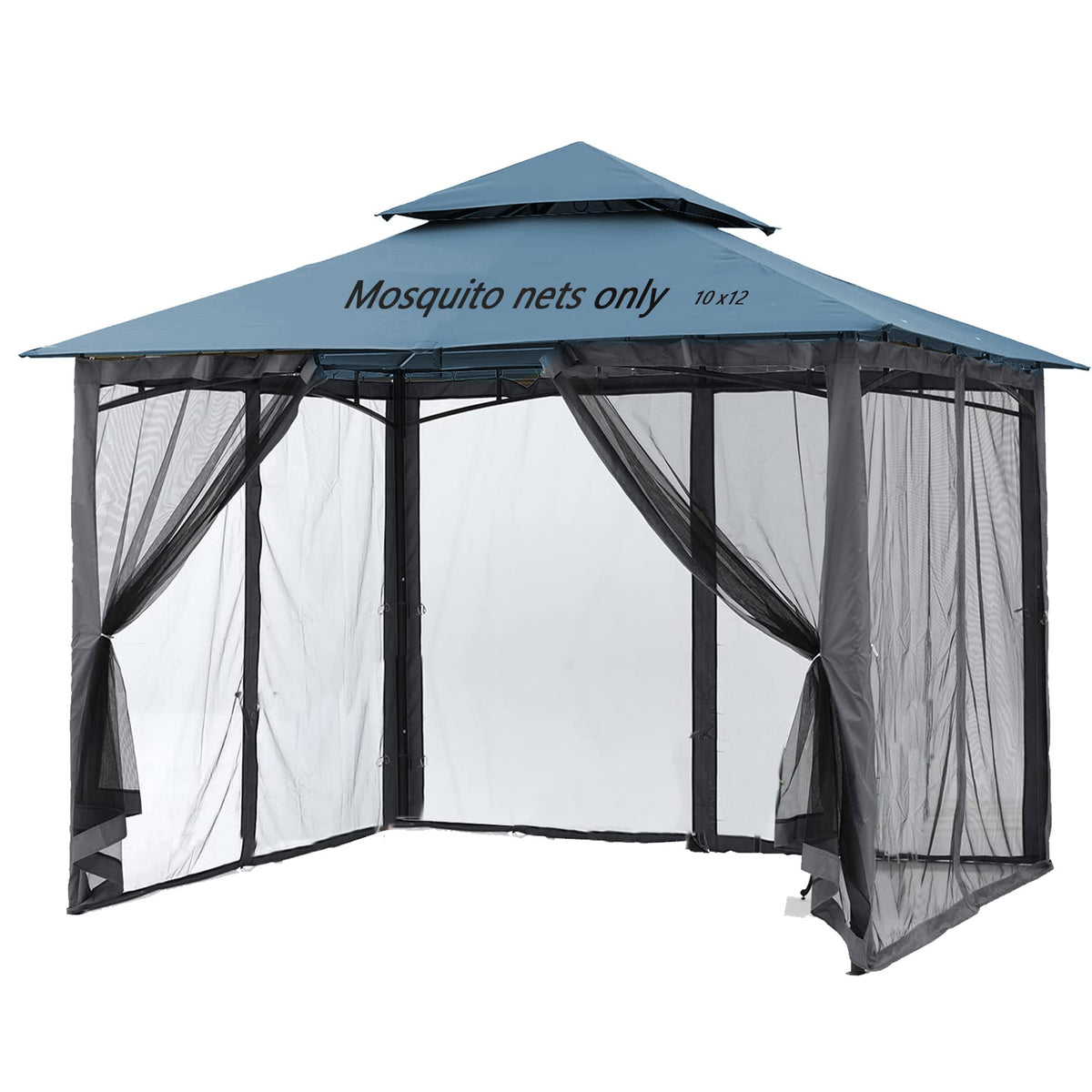 Tiimmgaal front view full gazebo net showing complete insect barrier benefit