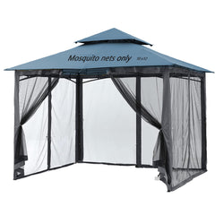 Tiimmgaal front view full gazebo net showing complete insect barrier benefit