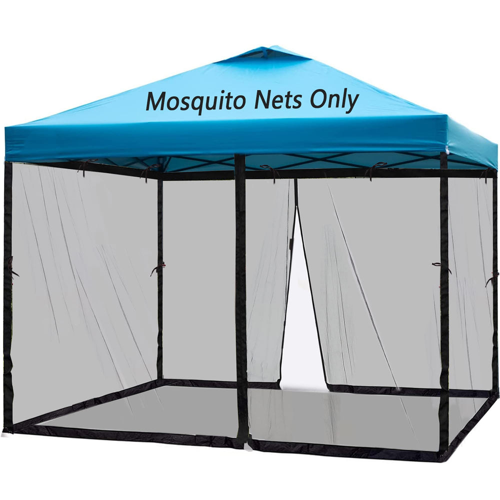 Tiimmgaal vista frontal de la mosquitera 10x10 protegiendo un cenador