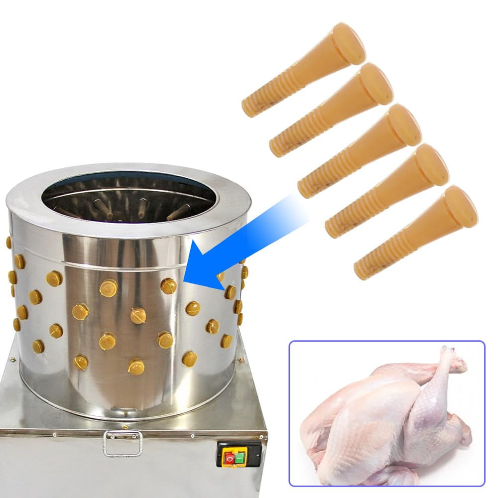 Tiiyee fingers mounted on plucker drum demonstrating secure locking during use