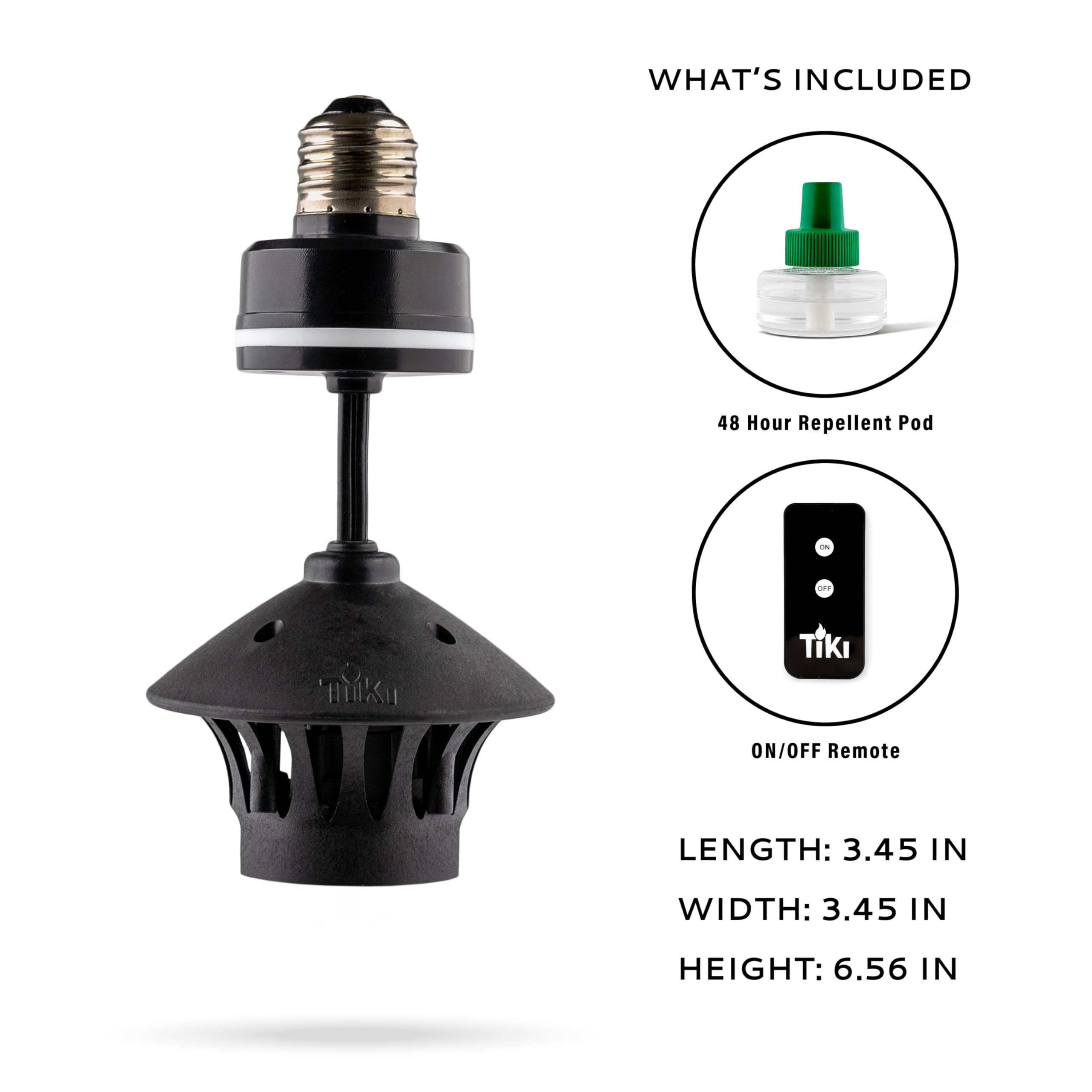 TIKI BiteFighter next to a coin for scale showing compact, unobtrusive size