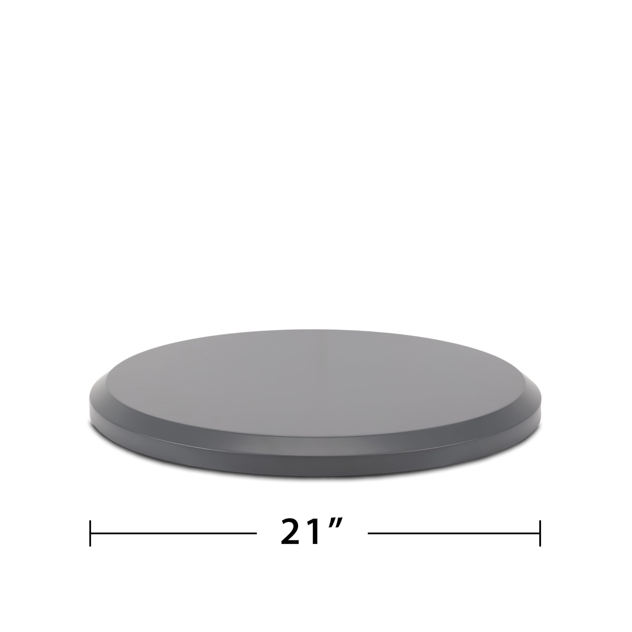 TIKI tabletop with weather-resistant cover protected for off-season storage