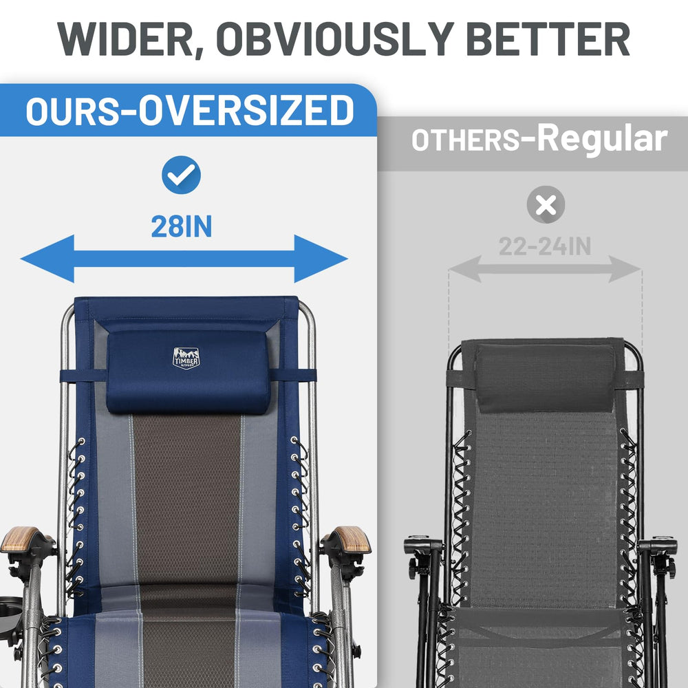 TIMBER RIDGE adjustable headrest detail, shows customizable neck support