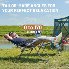 TIMBER RIDGE adjustable headrest close-up showing padding benefit: customizable neck support