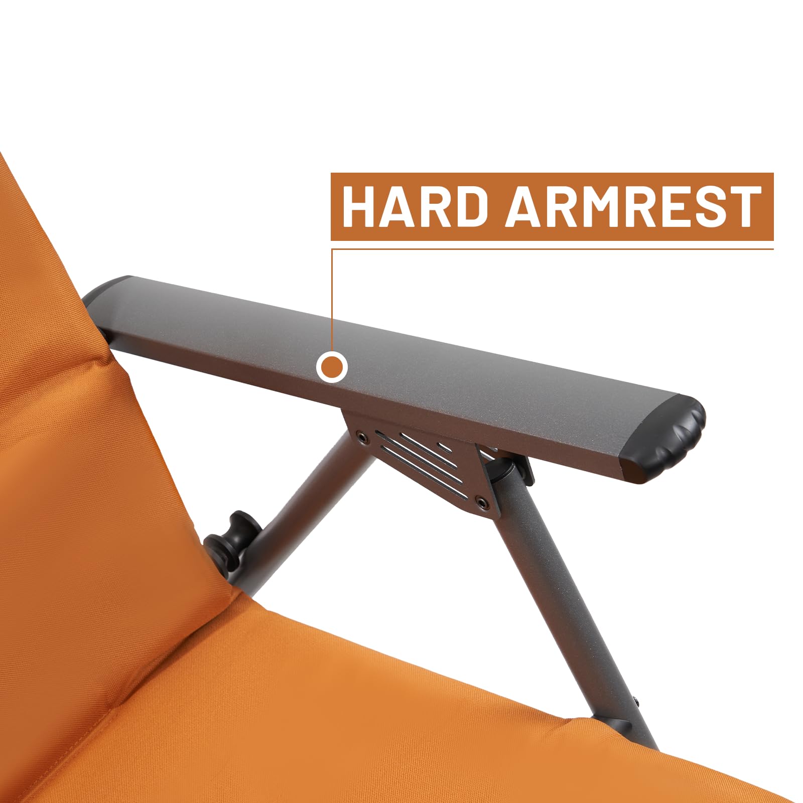 TIMBER RIDGE hard armrest with side pocket showing convenience and organization benefit