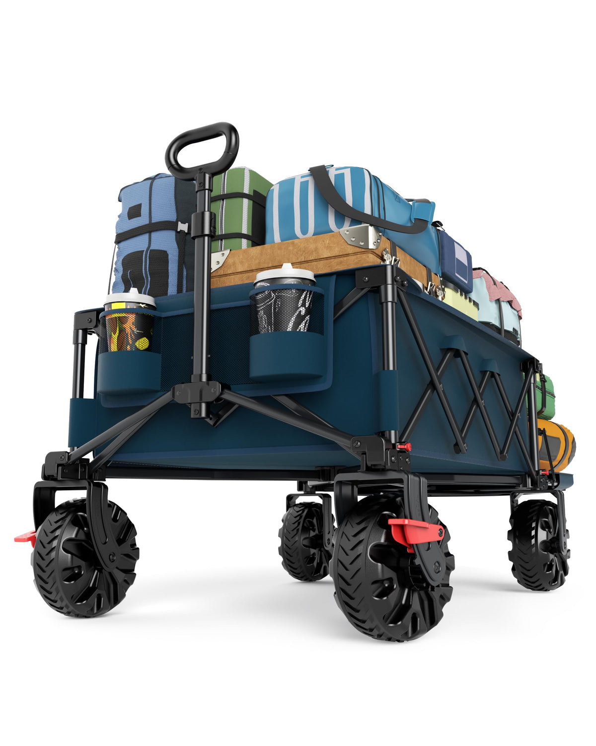 TIMBER RIDGE front view of wagon packaging showing size and features for quick identification
