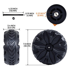 TIMBER RIDGE close-up of TPR tread showing improved traction and quieter rolling