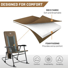 TIMBER RIDGE folded compact for easy transport and storage
