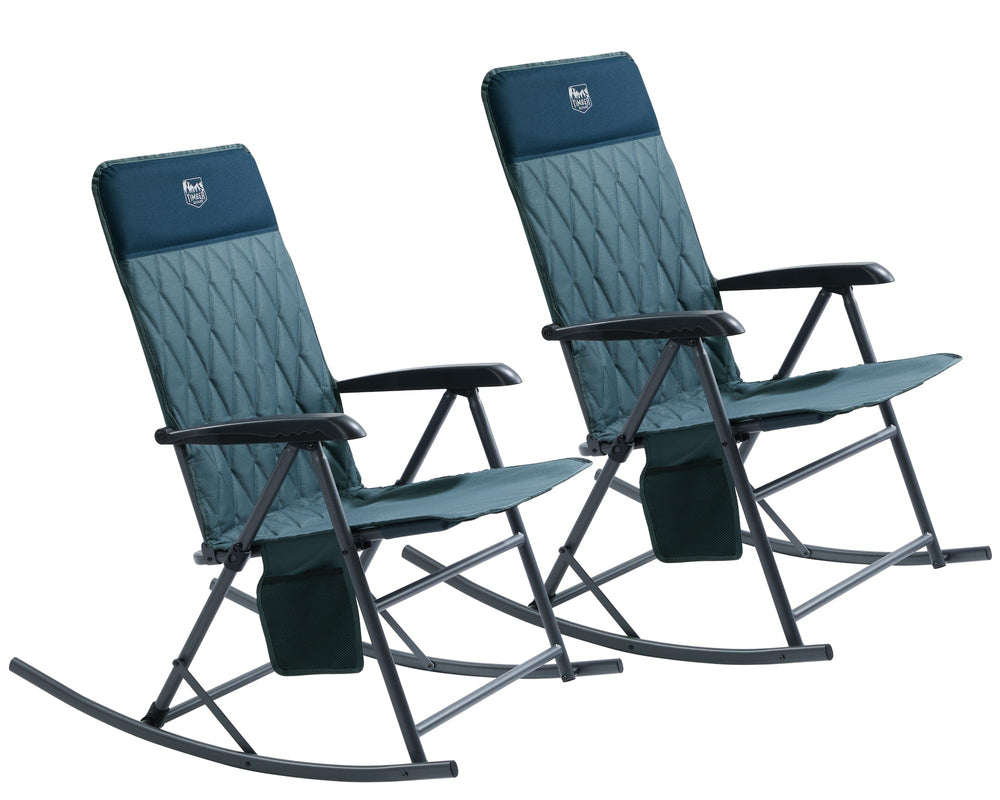 TIMBER RIDGE front view showing full padded back and stable frame for comfortable lounging