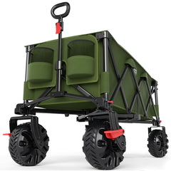 TIMBER RIDGE front view of extended wagon showing cargo capacity and structure benefit