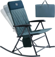 TIMBER RIDGE front view of open chair showing stable seating and portable design