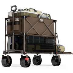 TIMBER RIDGE front view of wagon folded out showing capacity and easy access