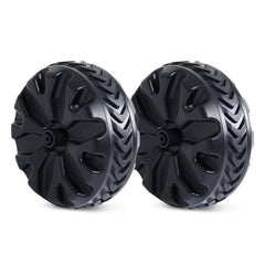 TIMBER RIDGE front view of replacement wheels showing included screw and benefits of easy replacement