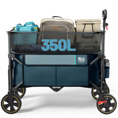 TIMBER RIDGE front view showing durable frame and roomy bed benefit hauling convenience