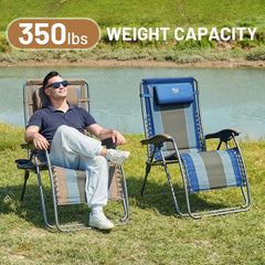 TIMBER RIDGE side profile fully reclined showing extended length benefit: full-body support