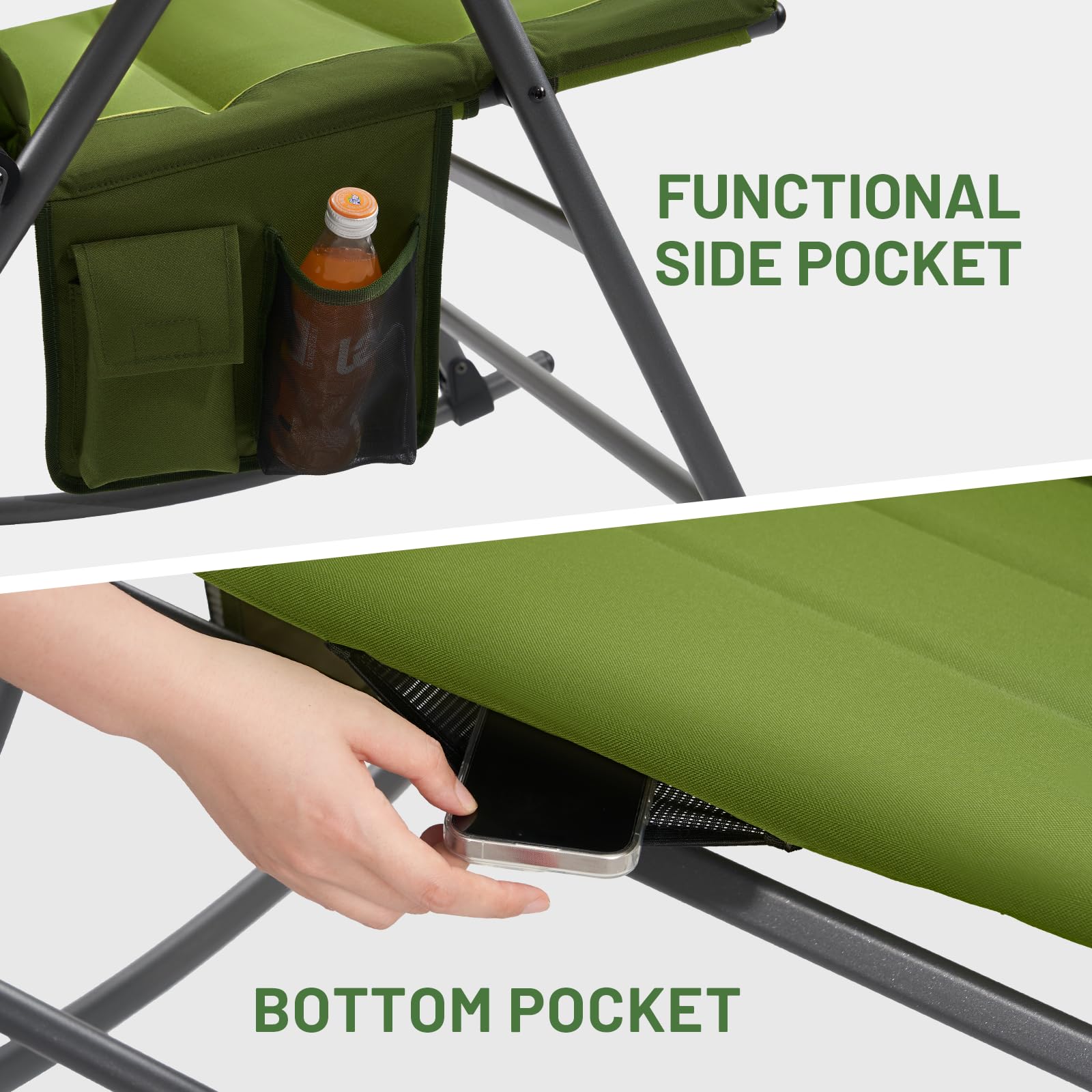 TIMBER RIDGE chair in patio setting illustrating relaxed outdoor use benefit