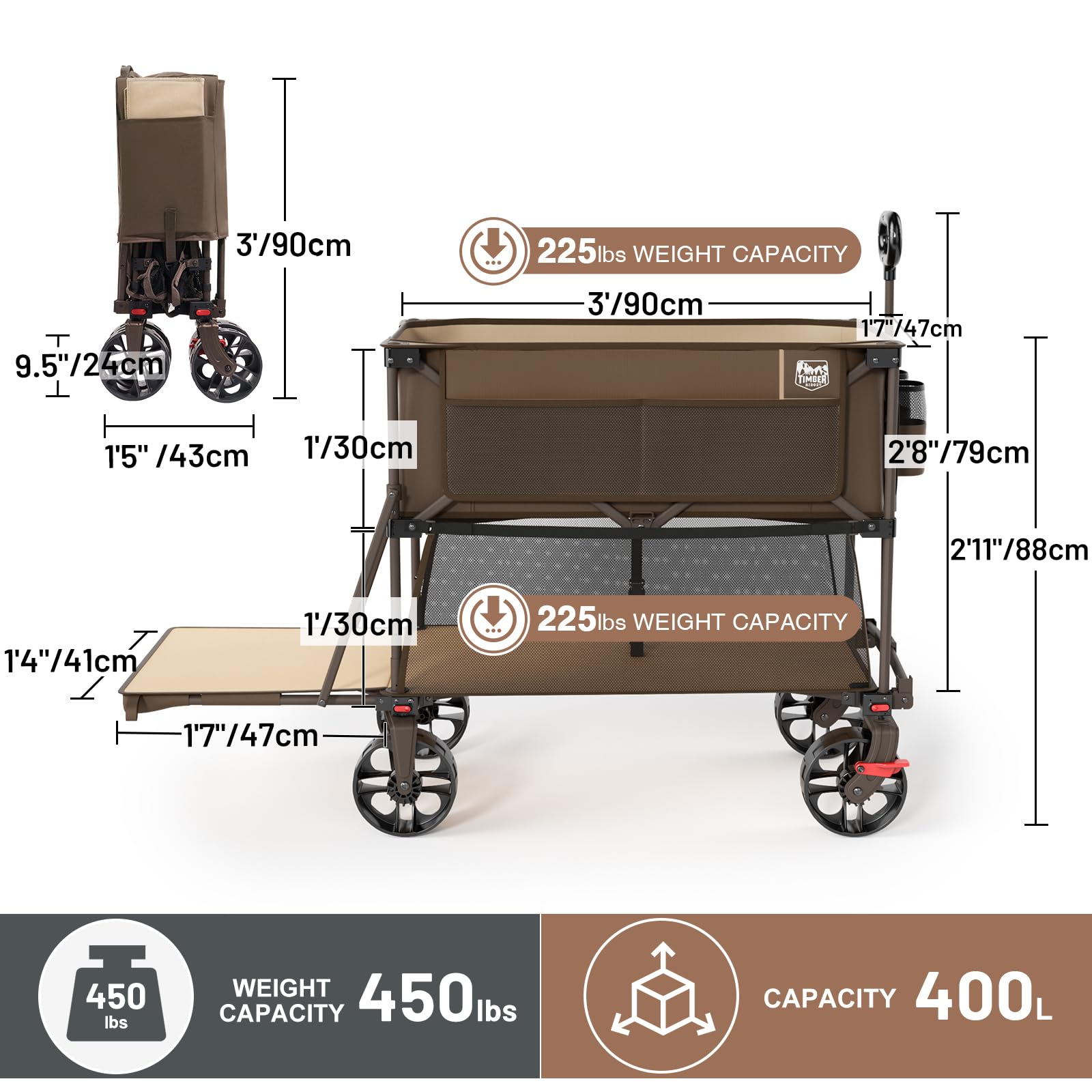 TIMBER RIDGE lifestyle image at beach with coolers showing practical outdoor use