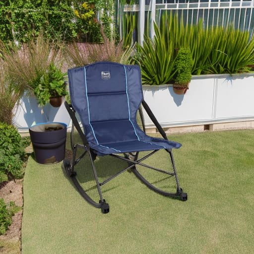 TIMBER RIDGE rocking chair at campsite providing portable relaxation