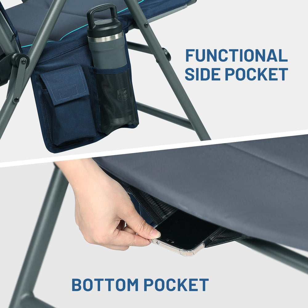 TIMBER RIDGE folded compact chair ready for storage or transport