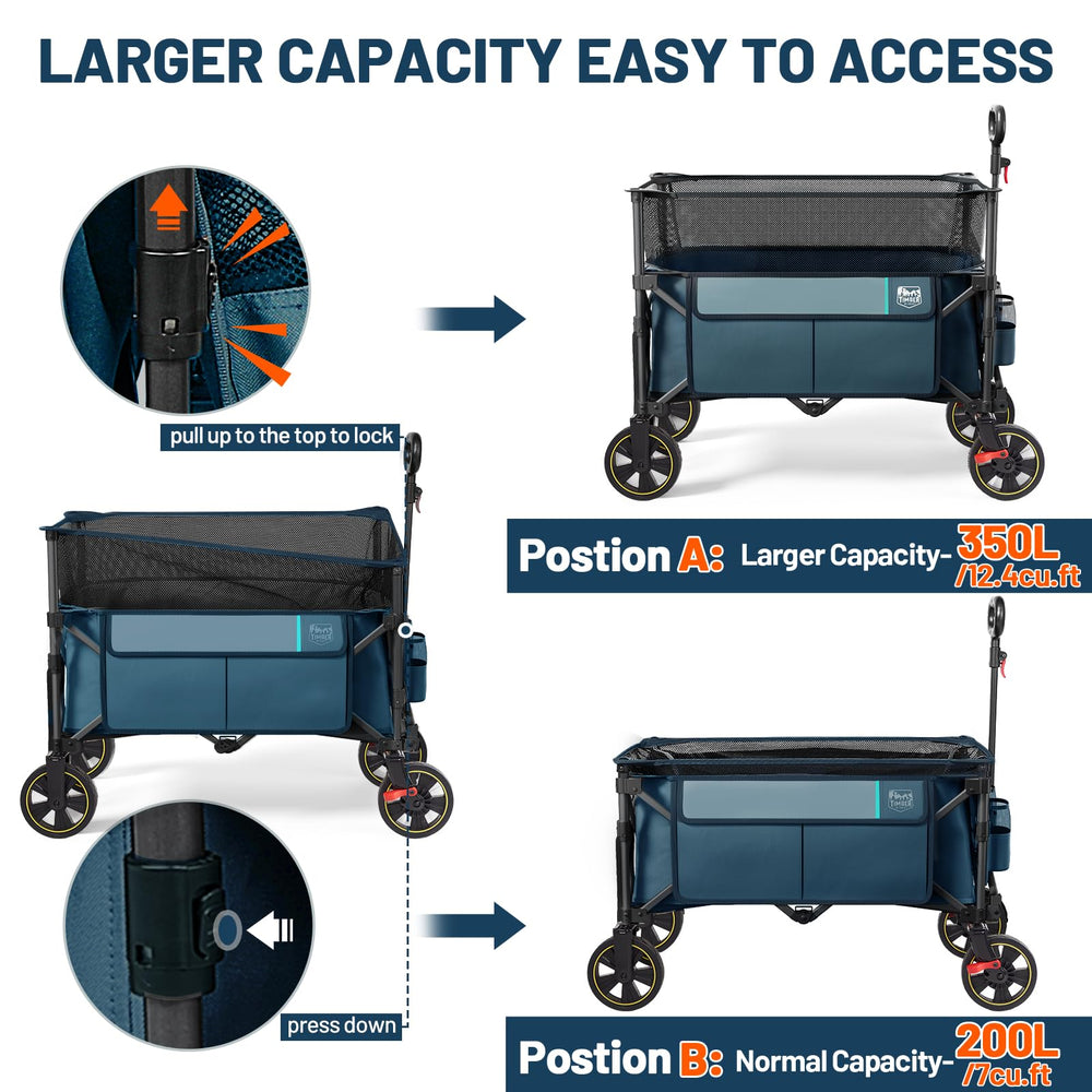 TIMBER RIDGE folded in trunk showing portability and travel-ready benefit
