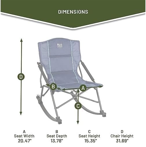 TIMBER RIDGE close-up padded armrest for more comfortable outdoor sitting
