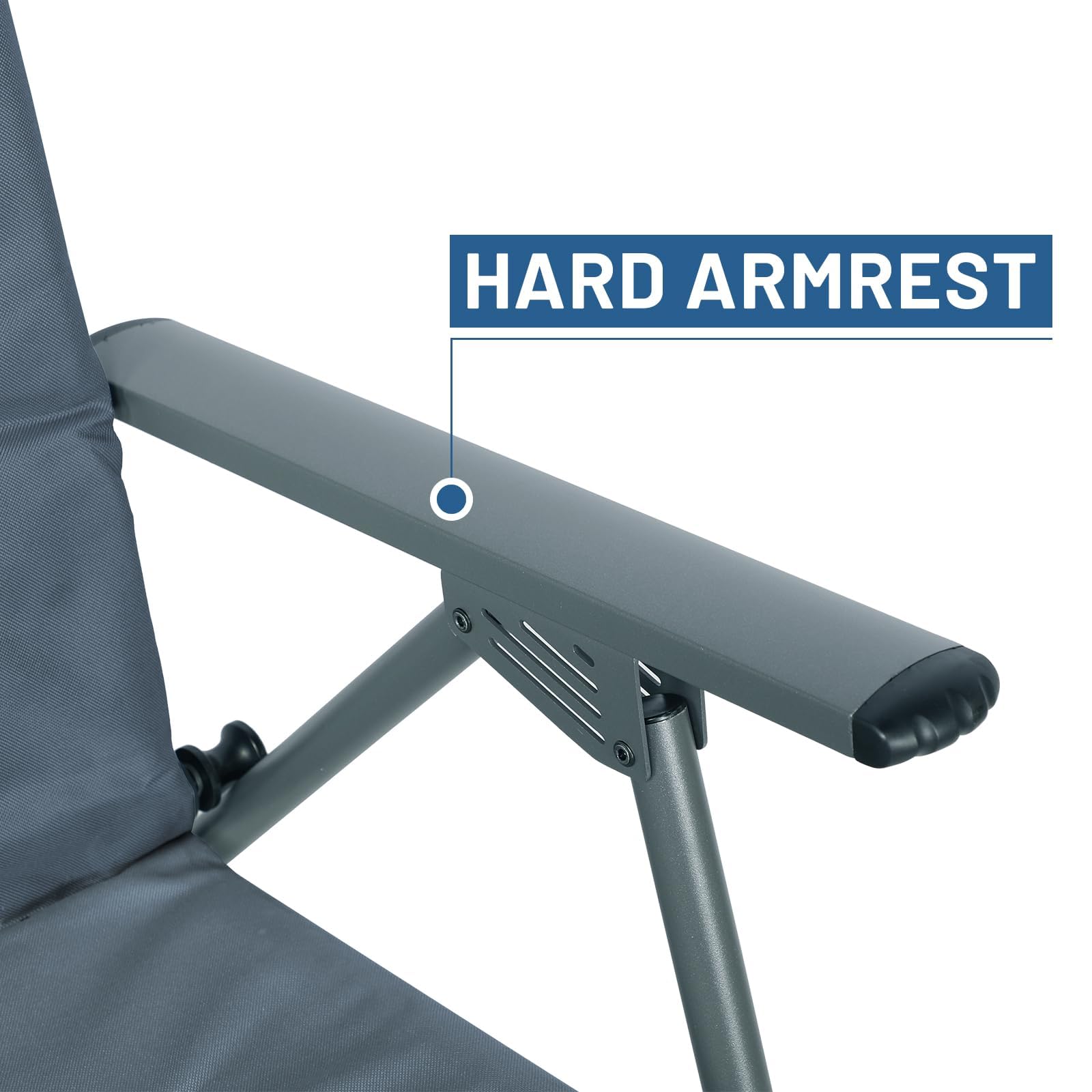 TIMBER RIDGE chair next to seated adult illustrating scale and 400 lb support