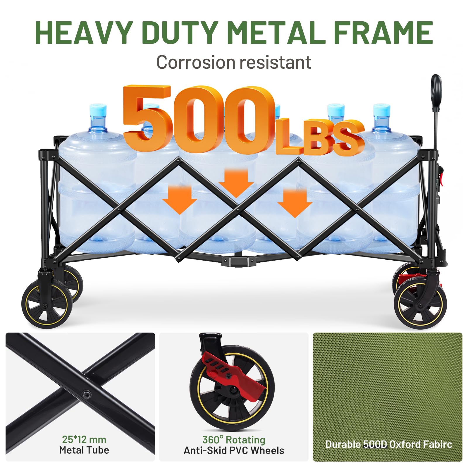TIMBER RIDGE side pockets and cargo net holding gear for organized storage benefit