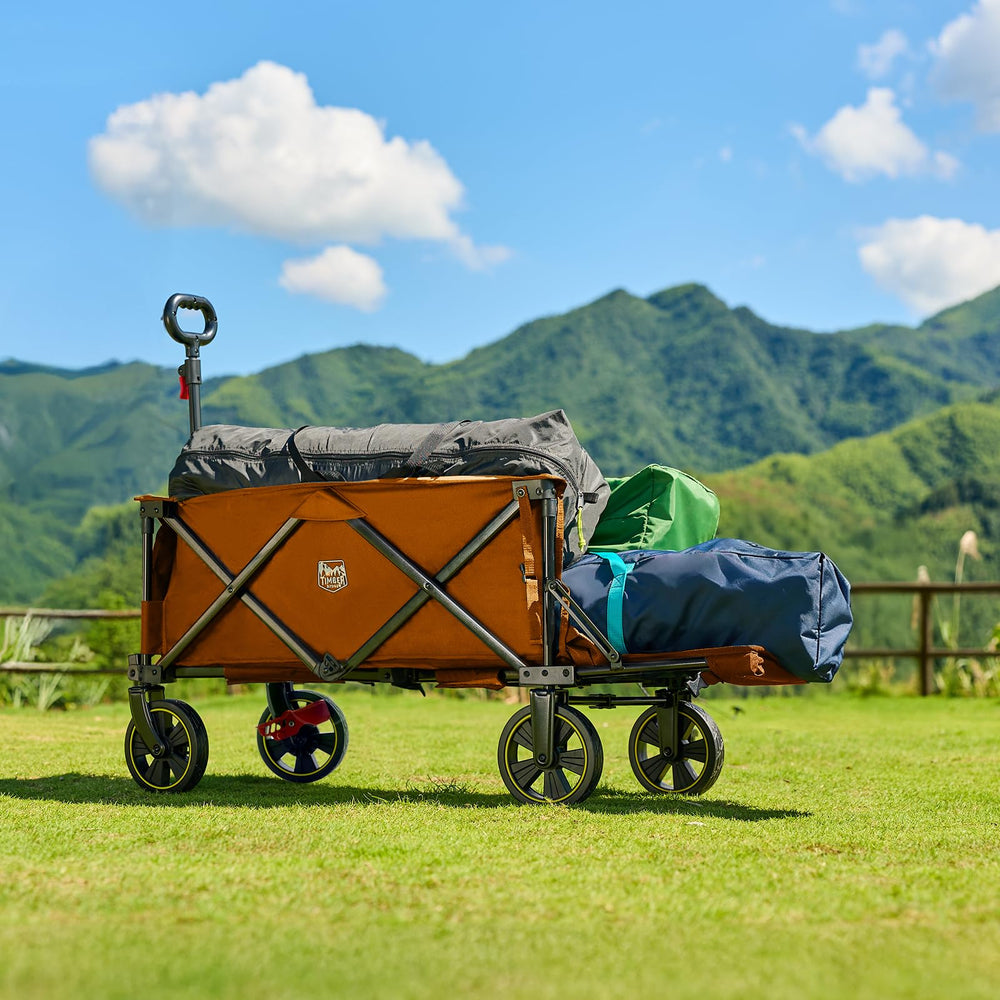 TIMBER RIDGE side profile highlighting extra-long 49-inch cargo space for bulky gear