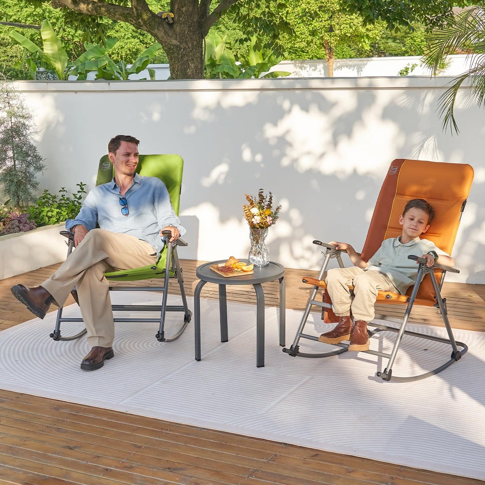TIMBER RIDGE size comparison with person showing spacious seat and support benefit