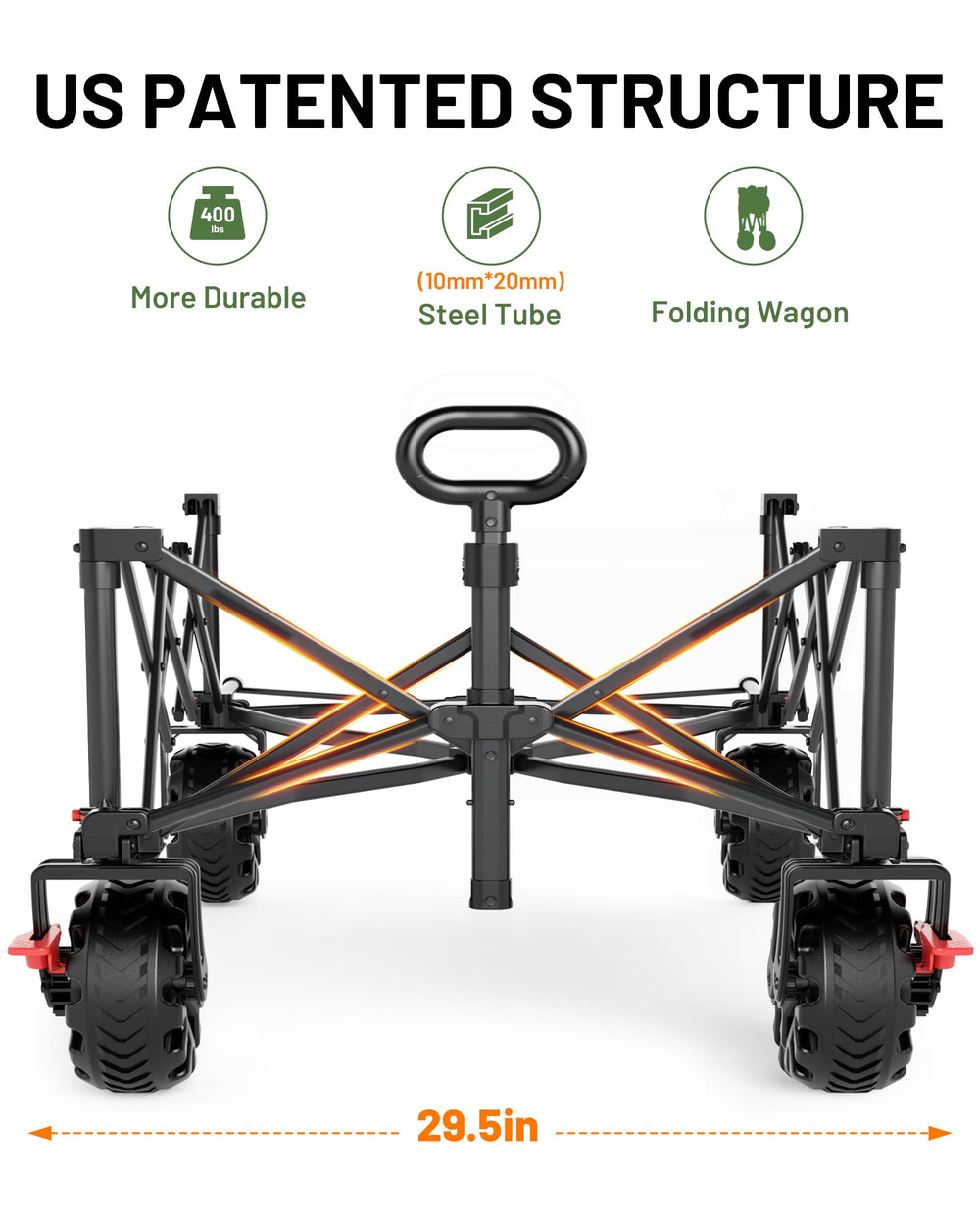 TIMBER RIDGE tailgate extended highlighting extra length for long gear