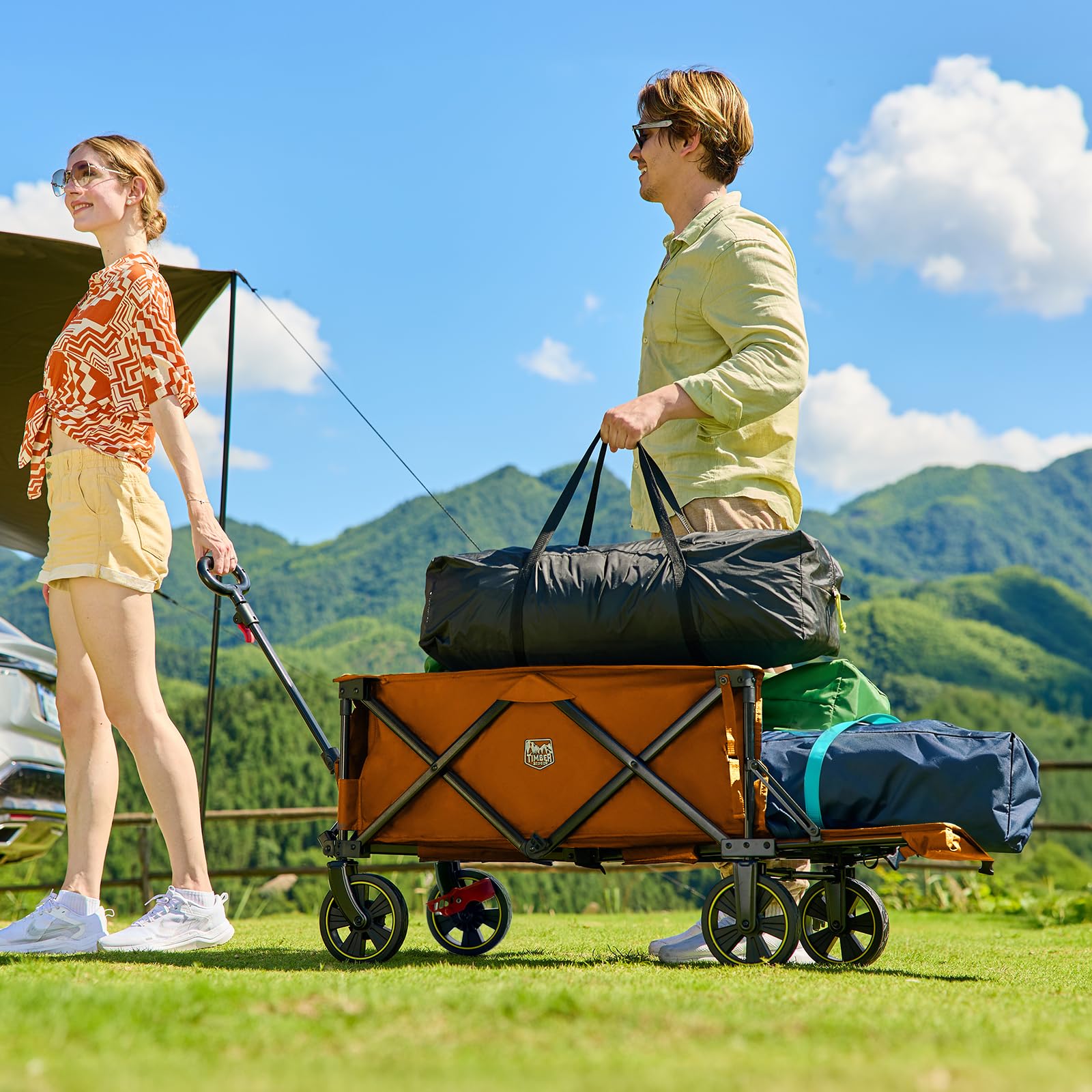 TIMBER RIDGE tailgate open for easy loading and unloading of long items