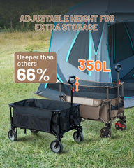 TIMBER RIDGE folded compact in trunk saving space and simplifying storage