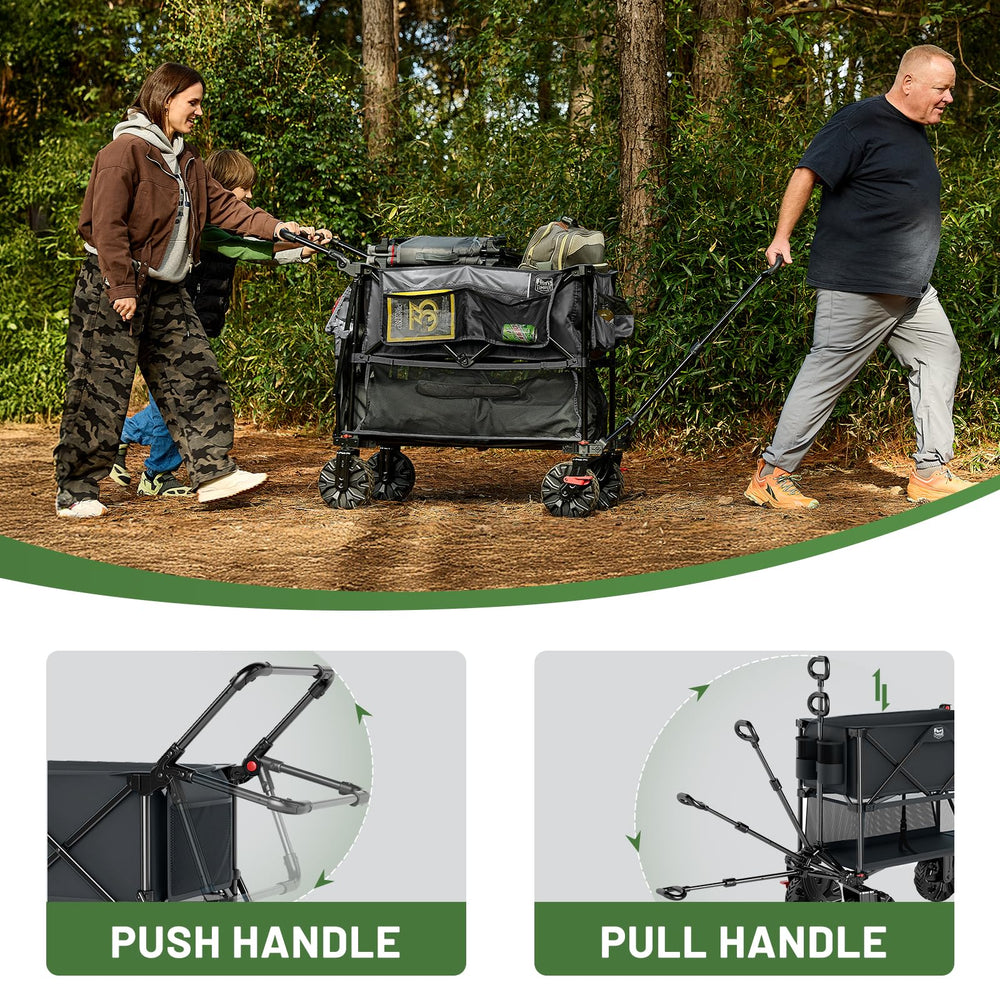 TIMBER RIDGE loaded wagon carrying cooler, chairs, and sports equipment