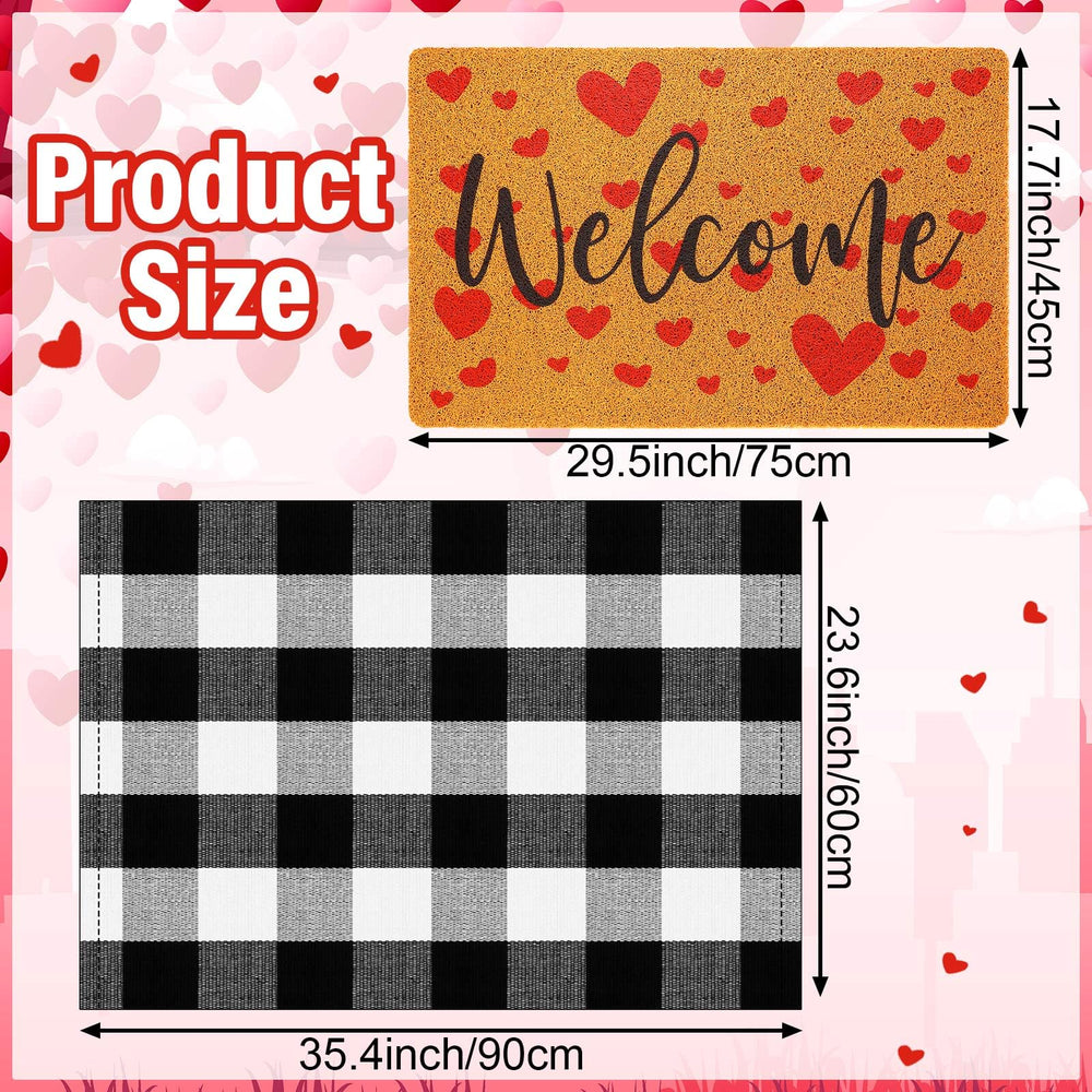 Timgle buffalo check rug flat lay showing cozy texture and pattern