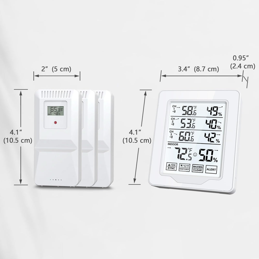 Timloon sensor held in hand to show compact size and portability benefit