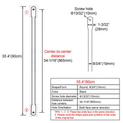 Timyrimy close-up of 10mm hole and 19mm rod diameter ensuring correct bolt compatibility
