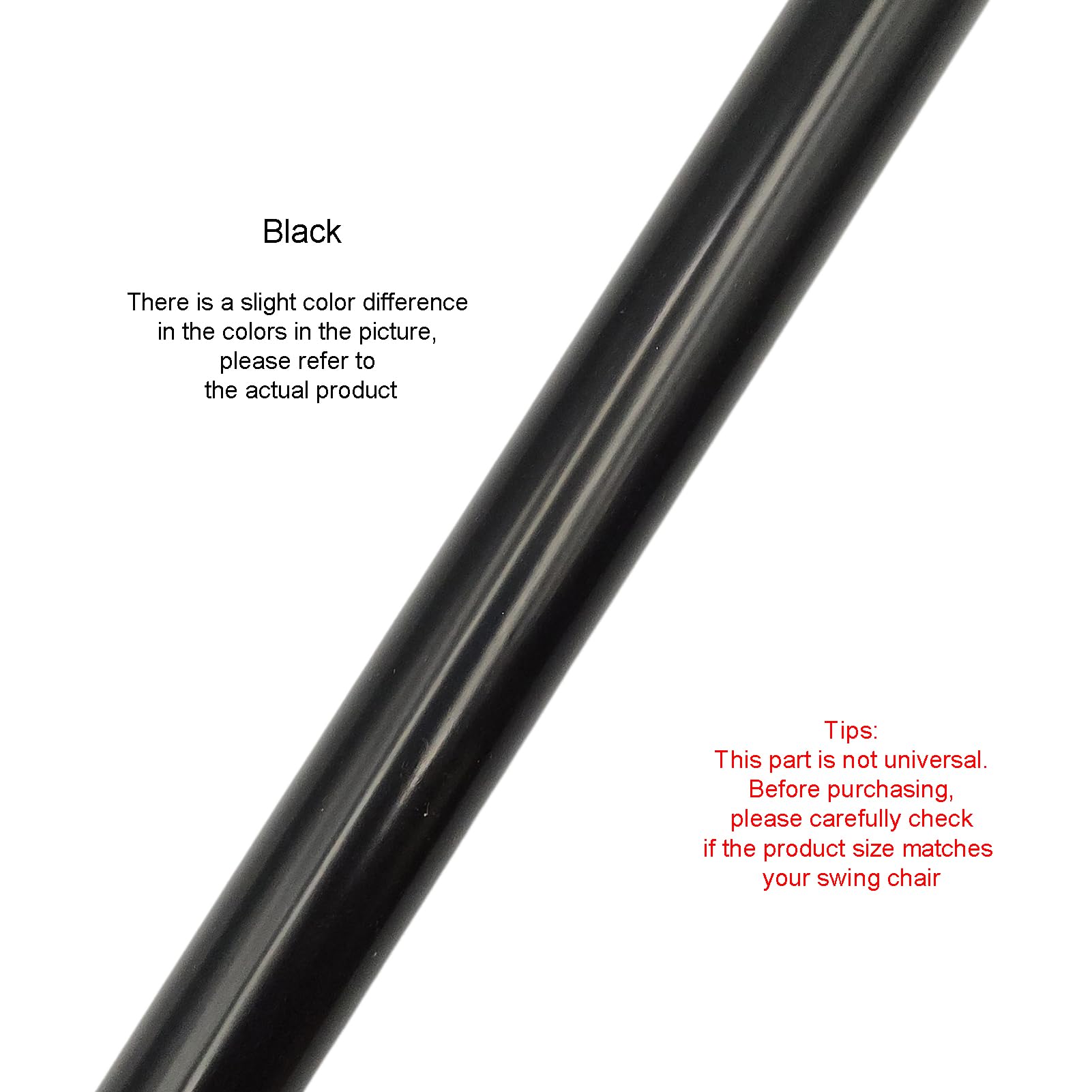 Timyrimy rods laid beside ruler showing 35.4-inch length for accurate sizing confirmation