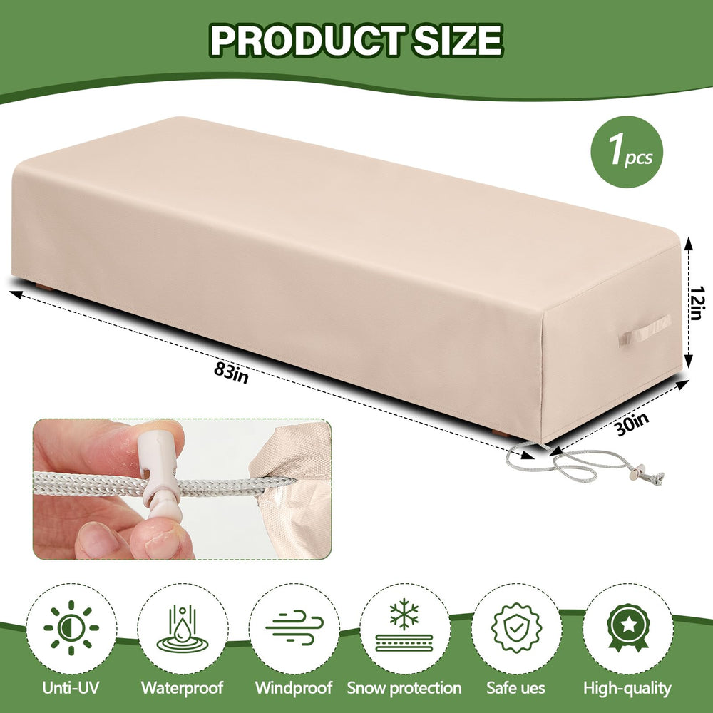 Tingjoo drawstring and handle detail for easy secure fitting and removal