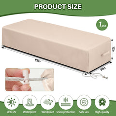 Tingjoo drawstring and handle detail for easy secure fitting and removal