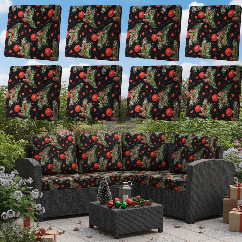 Tingjoo styled living room scene adding seasonal decor to seating
