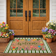 Tinideya front view showing wildflower welcome design and bright curb appeal