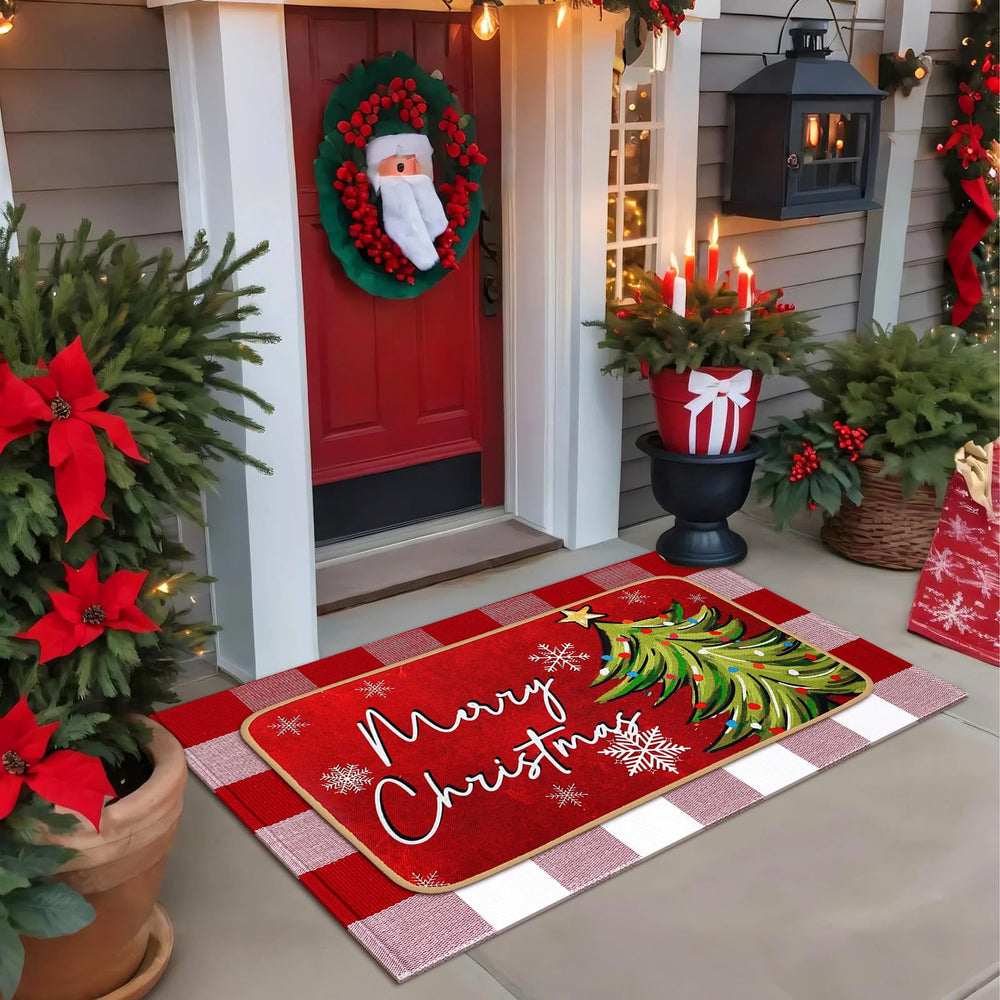 Tinideya holiday entryway lifestyle scene creating seasonal curb appeal