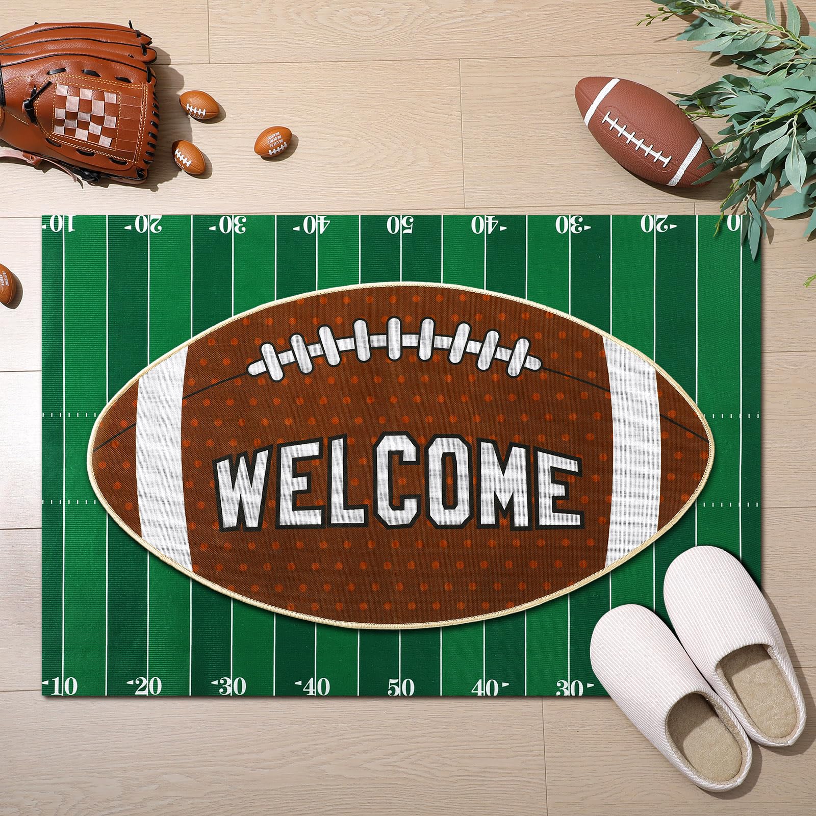 Tinideya porch scene with mats enhances tailgate and visitor welcome