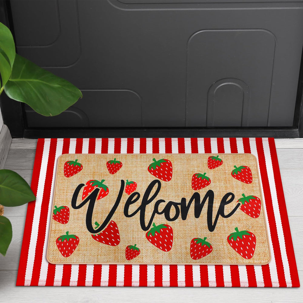 Tinideya packaged two-piece doormat set ready as a seasonal gift