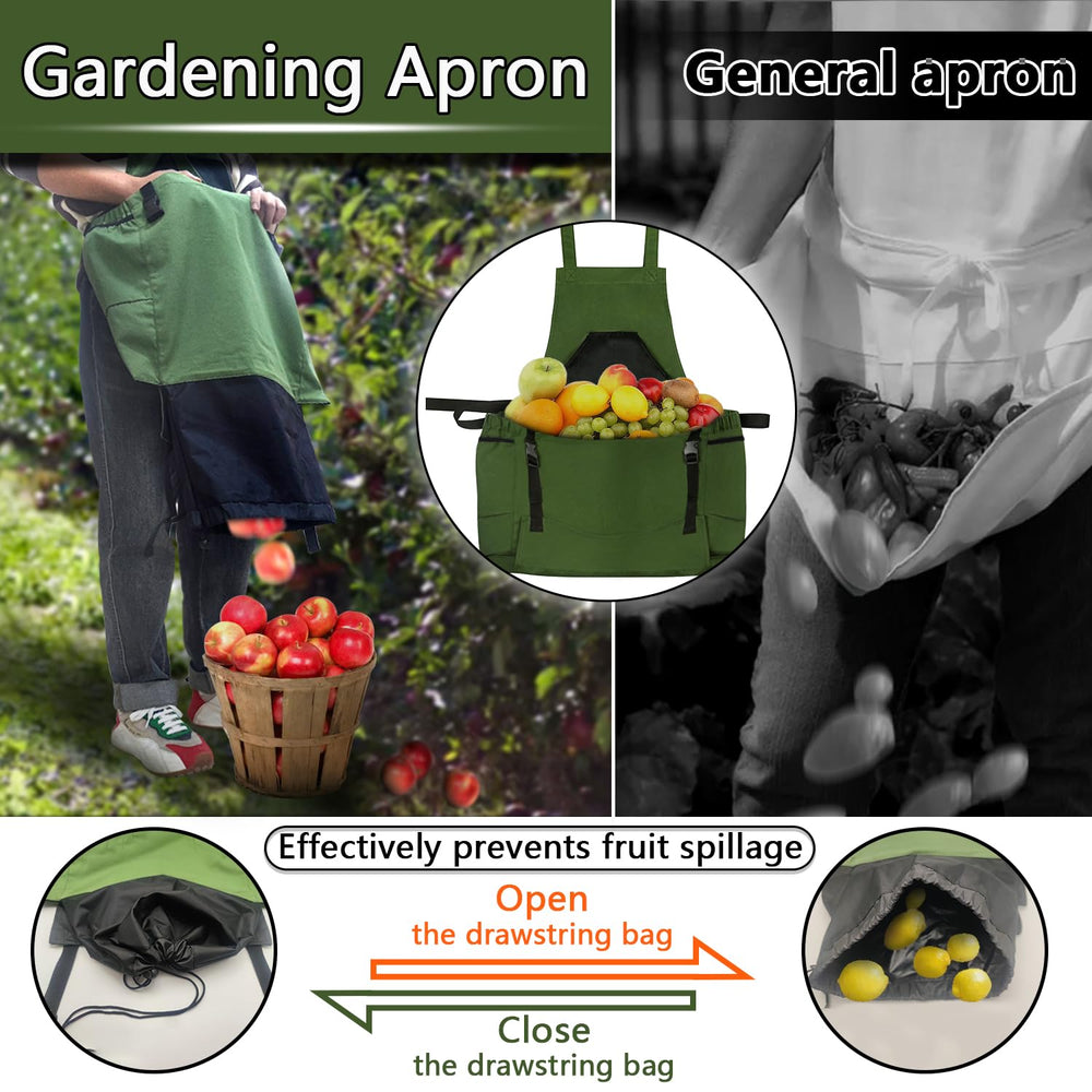 Tintsabo extension bag open with drawstring securing harvested produce