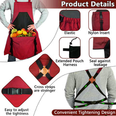 Tintsabo multi-pocket layout detail holding phone gloves and hand tools