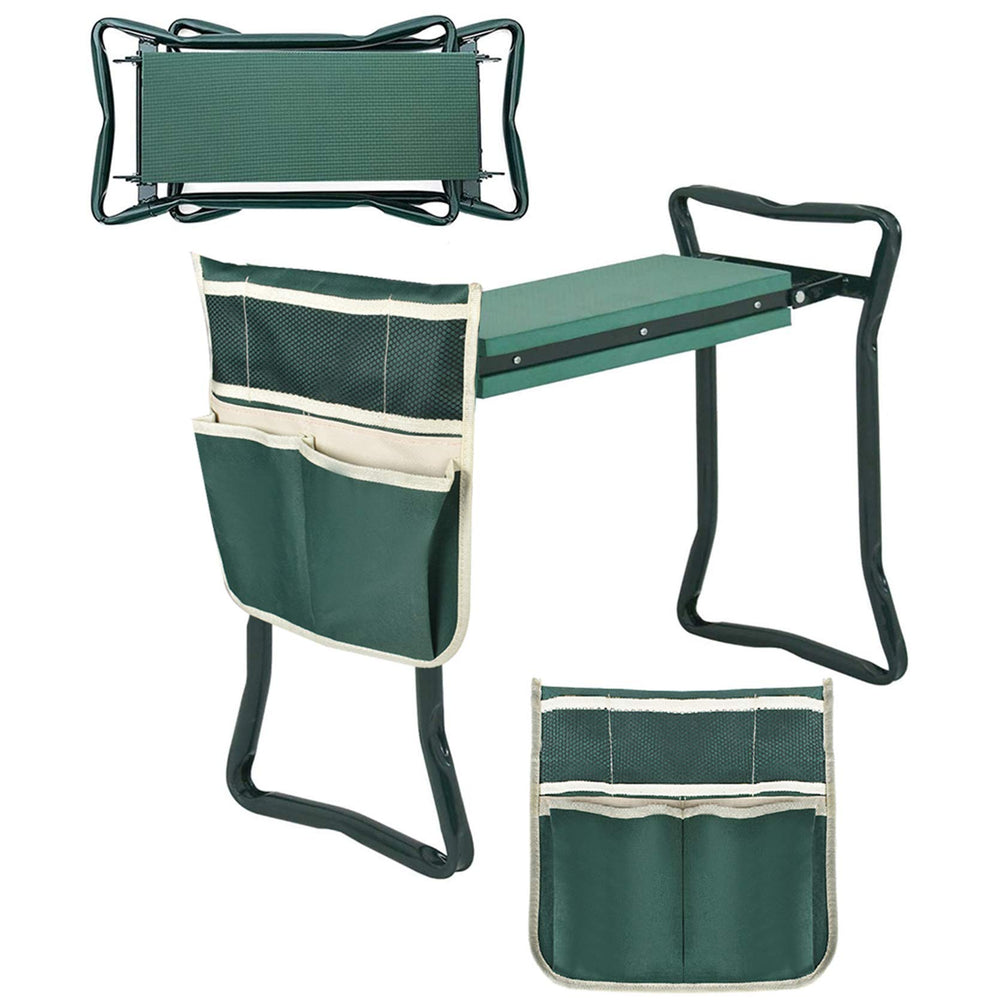 TINVHY front view folded seat showing compact storage and sturdy frame benefit
