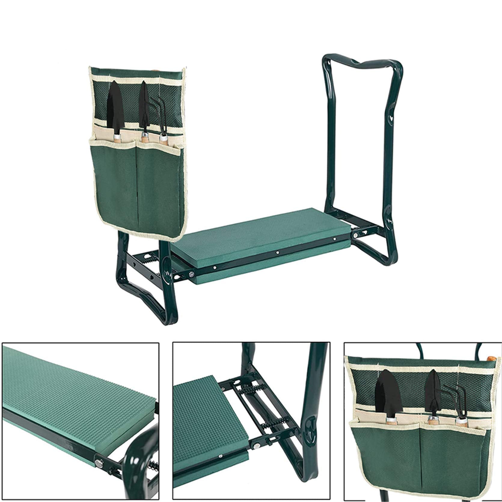 TINVHY in use with gardener sitting to reduce knee strain